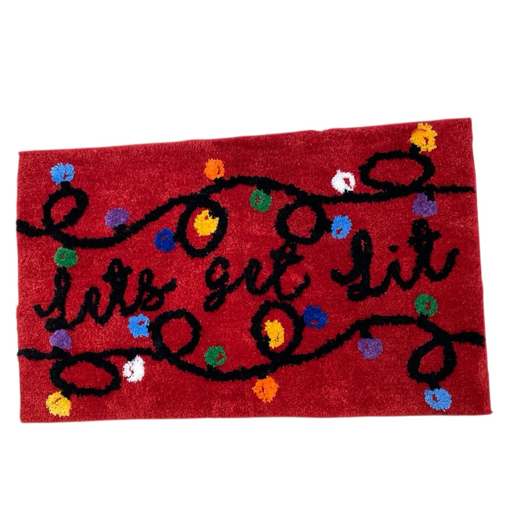 Let’s Get Lit Red Floor Mat